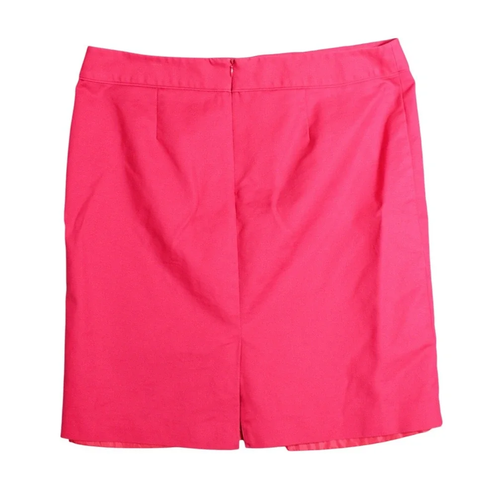 Liz Claiborne Womens Hot Pink‎ Stretch Cotton Blend Pencil Skirt Size 18